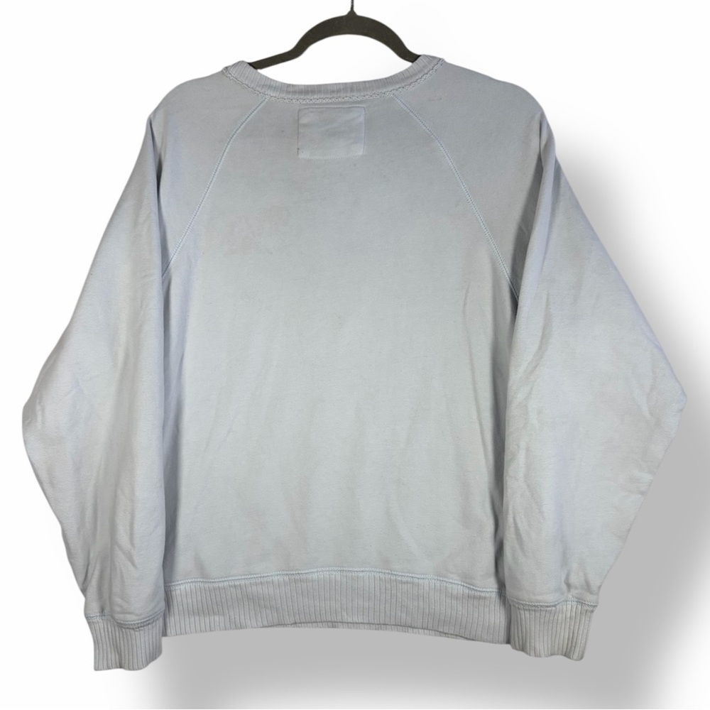 AMERICAN EAGLE 90’s y2k Neon Daisy Graphic Spell Out Logo Lived In Sweatshirt M - Picture 3 of 9